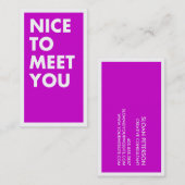 会えてうれしい名刺 名刺 (正面/裏面)