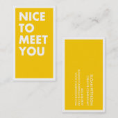 会えてうれしい名刺 名刺 (正面/裏面)