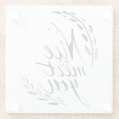 会えてうれしい ガラスコースター (裏面)