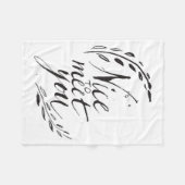 会えてうれしい フリースブランケット (正面(横))