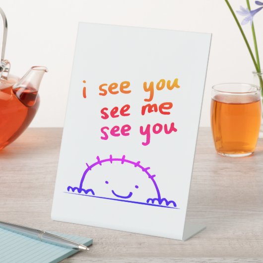 会おう、会おう 台座サイン (インサイチュ)