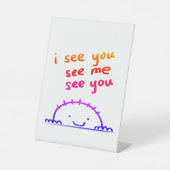 会おう、会おう 台座サイン (正面)