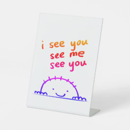 会おう、会おう 台座サイン