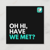 会ったことがある スクエア名刺 (正面)