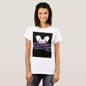 会ったよイースターバニーの女性の白いTシャツ Tシャツ (正面フル)