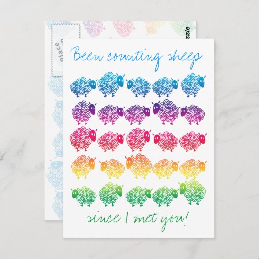 会ってから羊を数え続けてる! ポストカード (正面/裏面)