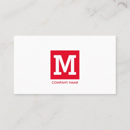 会シンプル社の名モダン刺テンプレート 名刺 (裏面)