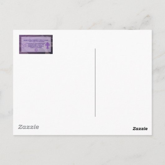 会会用フィンチポストカード ポストカード (裏面)