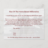 会合か機会の招待状の郵便はがき インビテーションポストカード (裏面)