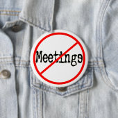 会合のおもしろいなオフィスの発言無し 缶バッジ (インサイチュ)