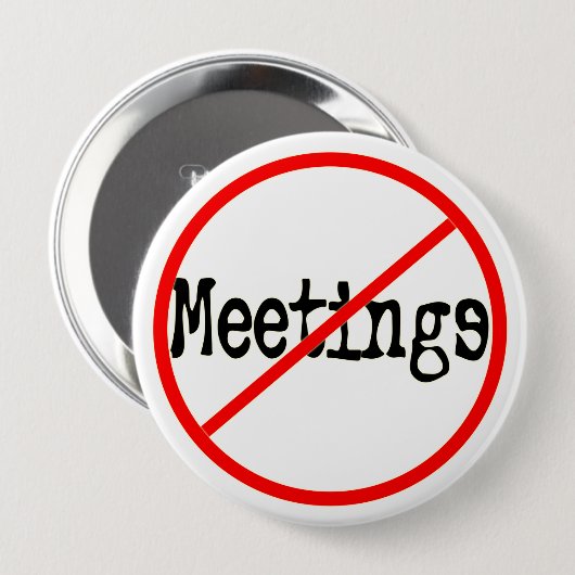 会合のおもしろいなオフィスの発言無し 缶バッジ (正面&裏面)