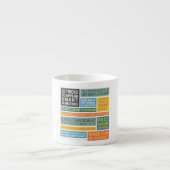 会合のエスプレッソのマグで頭が切れるなようである10のトリック エスプレッソカップ (正面)