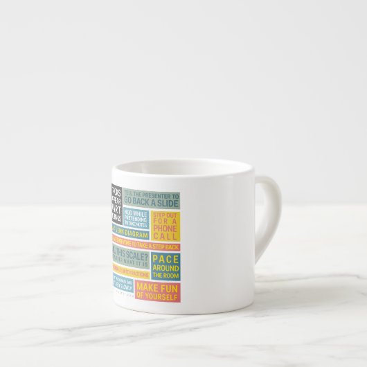 会合のエスプレッソのマグで頭が切れるなようである10のトリック エスプレッソカップ (正面右)