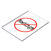 会合のオフィスのユーモアのノート無し ノートブック (左側)