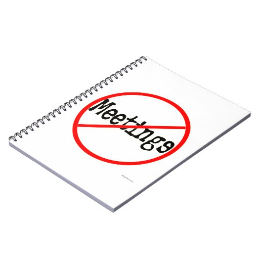 会合のオフィスのユーモアのノート無し ノートブック (左側)