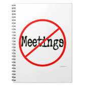 会合のオフィスのユーモアのノート無し ノートブック (正面)