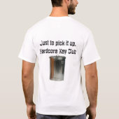 会員制クラブ-私は…散らかります Tシャツ (裏面)