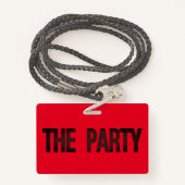 会員 バッジ (裏面ランヤード)