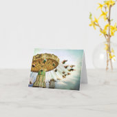 会場の振動メッセージカード カード (黄色い花)