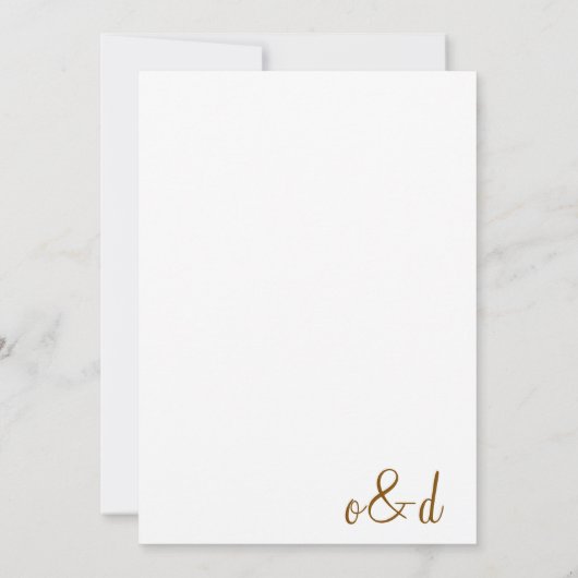 会場絵を描結婚式招待状 招待状 (裏面)