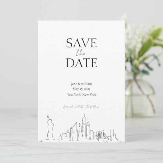 会場 Save the Date - ニューヨークシティ 招待状 (スタンド正面)