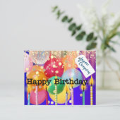 会社からのハッピーバースデー ポストカード (スタンド正面)
