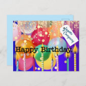 会社からのハッピーバースデー ポストカード (正面/裏面)
