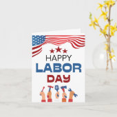 会社から作業者への労務日札の編集可能 カード (黄色い花)