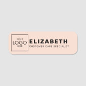 会社がロゴをここにブランドBudget Business 名札 (正面)