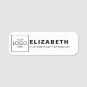 会社がロゴをここにブランドBudget Business 名札 (正面)