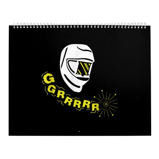 会社でかわいい溶接工 | 最高の GIft (溶接機用) カレンダー (カバー)