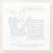 会社で算盤を使う会計士 ガラスコースター (裏面)