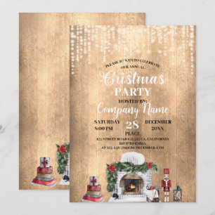 会社と一緒にお年忘れのクリスマスパーティーを祝おう 招待状