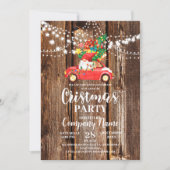 会社と一緒にお年忘れのクリスマス・パーティーを祝おう 招待状 (正面)