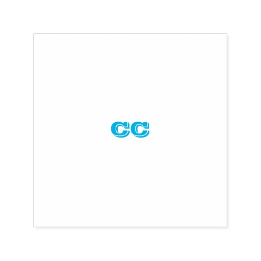 会社のイニシャルロイヤリティパンチカード セルフインキングスタンプ (デザイン)