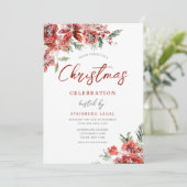 会社のオフィス企業のイベントのクリスマスパーティー 招待状 (スタンド正面)