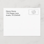 会社のオープンハウスの招待状 インビテーションポストカード (裏面)