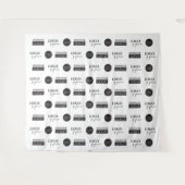 会社のカスタムスポンサーロゴの手順とリピート タペストリー (正面(横))