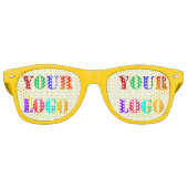 会社のカスタムロゴあなたのビジネスパーティーサングラス レトロサングラス (正面)