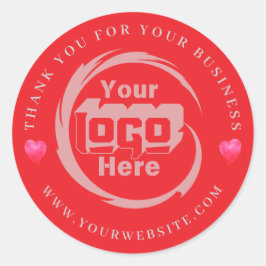 会社のカスタムロゴお世話になっております ラウンドシール