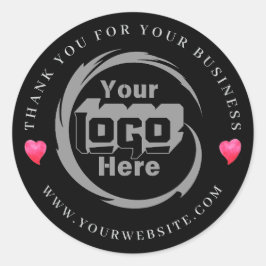 会社のカスタムロゴお世話になっております ラウンドシール