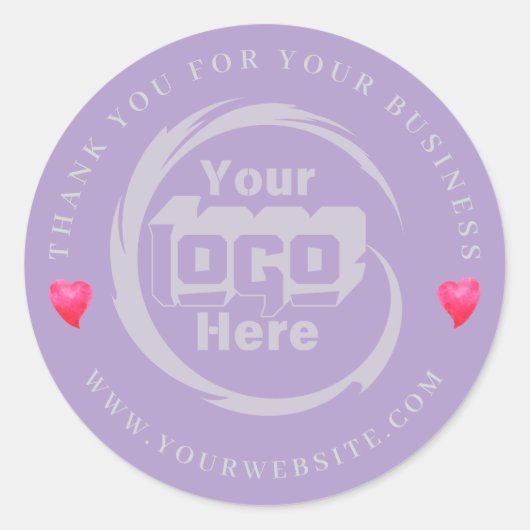 会社のカスタムロゴお世話になっております ラウンドシール (正面)