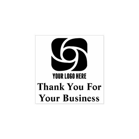 会社のカスタムロゴお客様のビジネスに感謝 ラバースタンプ (インプリント)