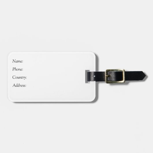 会社のカスタムロゴが入ったアクリルのラゲージタグ ラゲッジタグ (正面横)