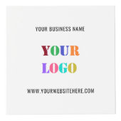 会社のカスタムロゴと文字のプロモーションキューブ フォトキューブ (正面)