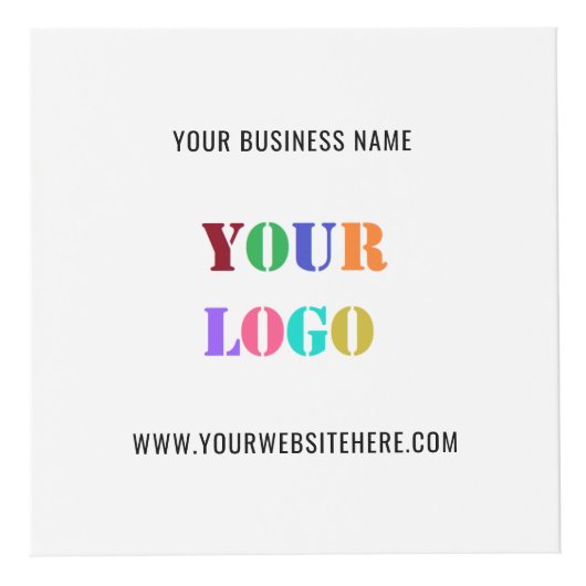 会社のカスタムロゴと文字のプロモーションキューブ フォトキューブ (正面)