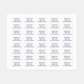 会社のカスタムロゴと文字のラパーソナライズされたベル ラベル (シート)