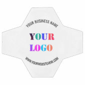 会社のカスタムロゴと文字サッカーボールを サッカーボール (フラット)