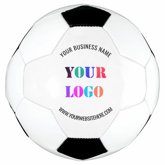 会社のカスタムロゴと文字サッカーボールを サッカーボール (正面)