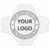 会社のカスタムロゴと文字サッカーボールを サッカーボール (フラット)